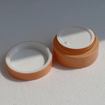 Frascos cosméticos PCR Tarro de vidrio esmerilado recargable de doble pared con embalaje cosmético de loción crema 30 g