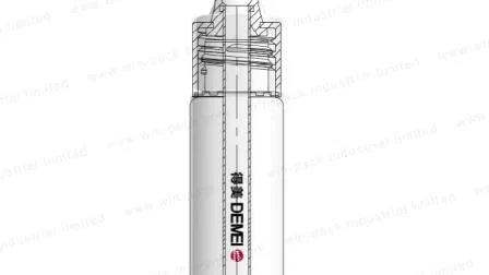 Botella cuentagotas de aceite esencial de vidrio verde degradado de 3 ml y 10 ml